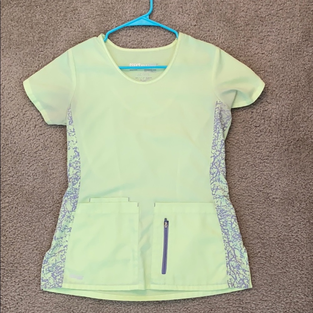 Lime Green Greys Anatomy Scrub Top